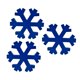 thumbnail image 3 of 3 Uds Adornos Navide?os Rústicos Decoraciones De Copos De Nieve De Madera Azul, 3 of 5