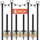 thumbnail image 1 of Postes de Luz para Exterior AILBTON Paquete de 4, Soporte Metálico de 3 m, 1 of 7