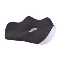 Ioensy - Cojín De Espuma Viscoelástica Para Asiento, Cojín Suave Para Silla Para Ordenador De Casa, Silla De Escritorio, Conducción, Negro