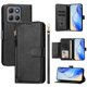 thumbnail image 4 of Funda Billetera Cremallera para Motorola Moto G17 con Porta Tarjetas, Soporte y Correa Negro, 4 of 5