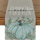 thumbnail image 3 of 1pc, Autumn Eucalyptus Leaves and Pumpkins Table Runner - Perfect for Thanksgiving, Fall, and Holiday Decor - 13x72 Inch, 3 of 5