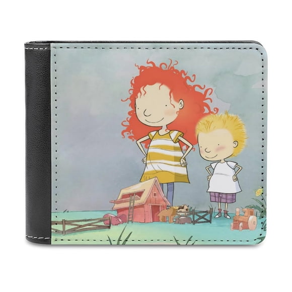 Stella y Sam Cartera de Cuero PU para Hombres, Tarjetero Bifold Delgado, Cartera Minimalista de Cuero Sintético Suave