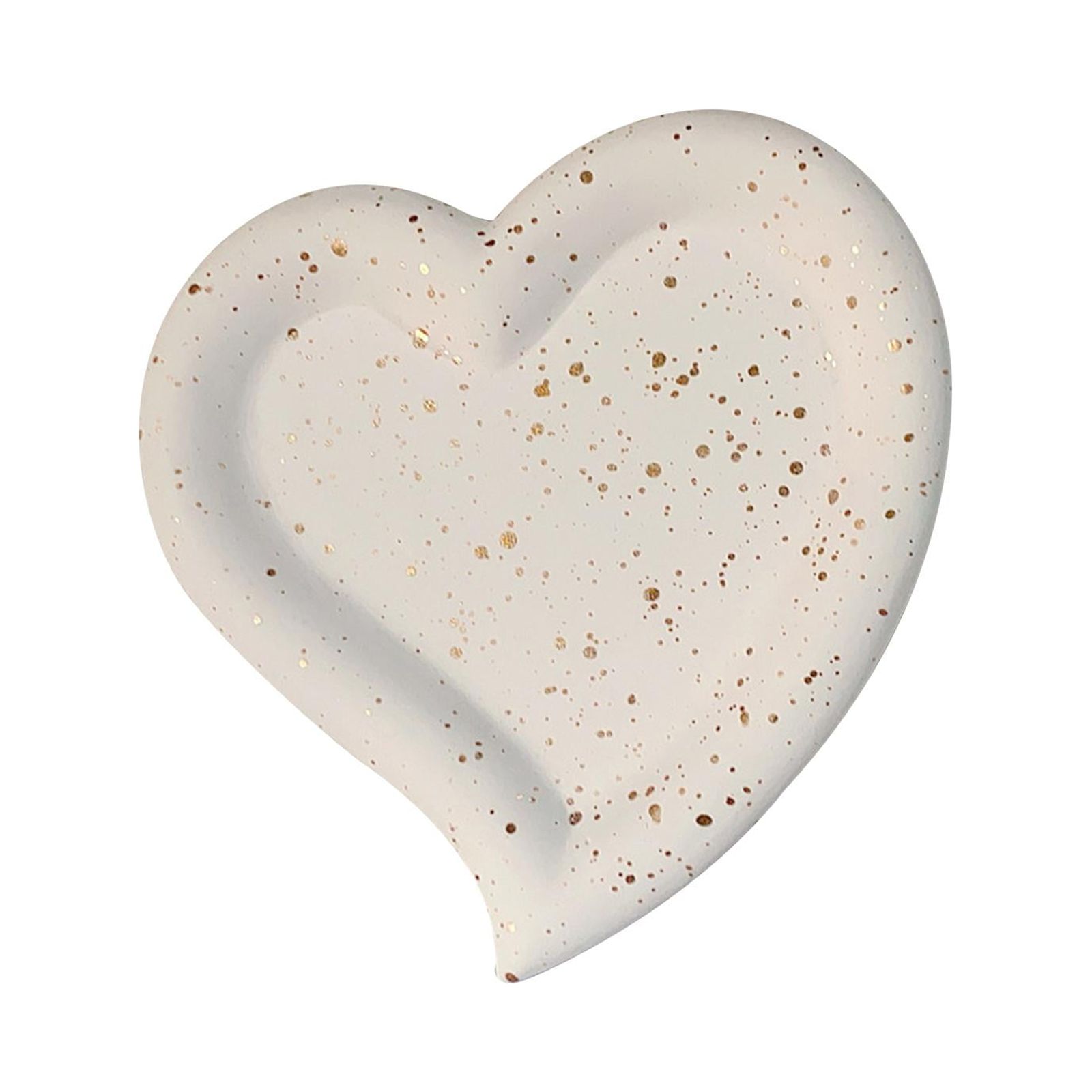 Magideal - Bandeja Decorativa Forma Creativa Soporte De Exhibición De Joyería Decoración Del Hogar Bandeja De Exhibición De Joyería Blanca Para Baño Encimera De Corazón