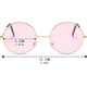 thumbnail image 2 of 2 gafas de sol estilo hippie, circulares, retro, vintage, estilo hippie, discoteca, para disfraz., 2 of 7