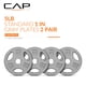 thumbnail image 2 of Discos de peso CAP Barbell estándar de 1 pulgada de agarre, 2.27 kg, gris, 2 of 7