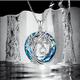 thumbnail image 2 of Collar HESHPAWS Tree of Life con Inicial A-Z Azul, 2 of 3