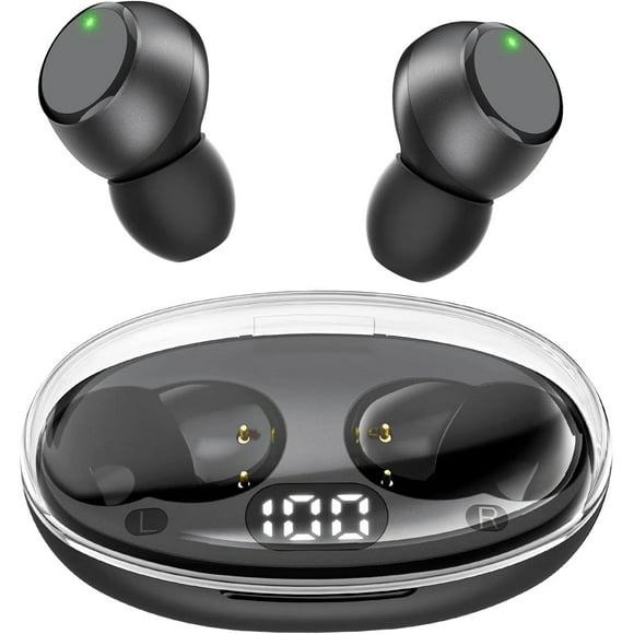 AARONMEI Auriculares Inalámbricos Bluetooth 5.0 Negro