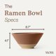 thumbnail image 2 of Juego de 2 tazones de ramen MORA 45 oz (1.330 ml) en terracota, aptos para microondas, 2 of 8