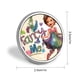 thumbnail image 2 of Fancy Nancy-Theme Round Button Badge: Premium Metal Construction, Ideal for High-End Events 2.8 cm, 2 of 6