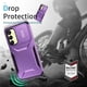 thumbnail image 4 of Funda Resistente para Samsung Galaxy A25 5G con Tapa Deslizante y Protección Militar Morado, 4 of 6