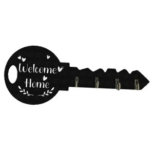 Magideal - Gancho De Pared Para Llaves, Fácil Instalación, Resistente, Ideal Para Regalos. Organizador De Almacenamiento Que Ahorra Espacio. Gancho Para Abrigos Negro