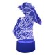 thumbnail image 4 of Lampara Ilusion 3D Luffy de 7 colores, Base touch, 4 of 7