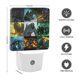 thumbnail image 2 of Titanes del Pacífico Luz nocturna LED con sensor de anochecer a amanecer para dormitorio, baño, pasillo, escaleras - Lámpara LED nocturna de enchufe, 0.5W - 1 pieza, 2 of 6