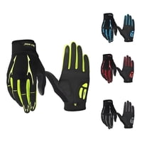 West Biking - Guantes Con Gel Ruta Y Mtb Dedo Largo Bicicleta Amarillo Xl