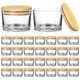 thumbnail image 1 of Frascos de vidrio para velas SUPMIND de 120 ml con tapa de bambú (paquete de 30), 1 of 6