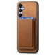 thumbnail image 4 of Funda de Cuero Magnética con Tarjetero para Samsung Galaxy A25 Cubierta Delgada Marrón, 4 of 5