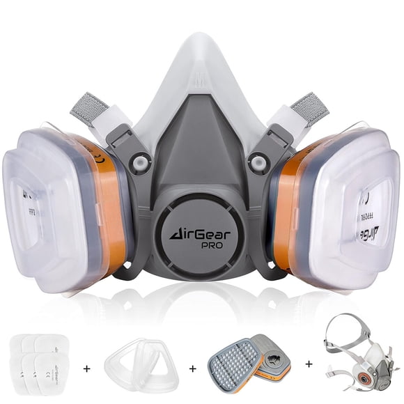 AirGearPro M500 Respirador reutilizable con filtros