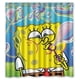 thumbnail image 1 of Cortina de ducha con diseño de Bob Esponja y ganchos, tamaño 66 x 72 pulgadas., 1 of 3