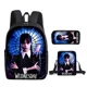 thumbnail image 1 of 3PC/set Wednesday Addams Backpack Nevermore Academy Primary Middle School Students Boys Girls Schoolbag Cartoon Bag Mochila, 1 of 3