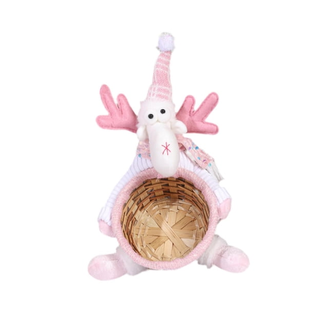 Cesta De Almacenamiento De Dulces, Contenedor De Bocadillos De Azúcar De Navidad Para Dormitorio, Estatua De Ciervo De Interior