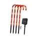 thumbnail image 1 of Candy Cane Lights Decor Lámpara LED Solar Portátil Para Navidad Patio Holiday 4 Lámparas, 1 of 5