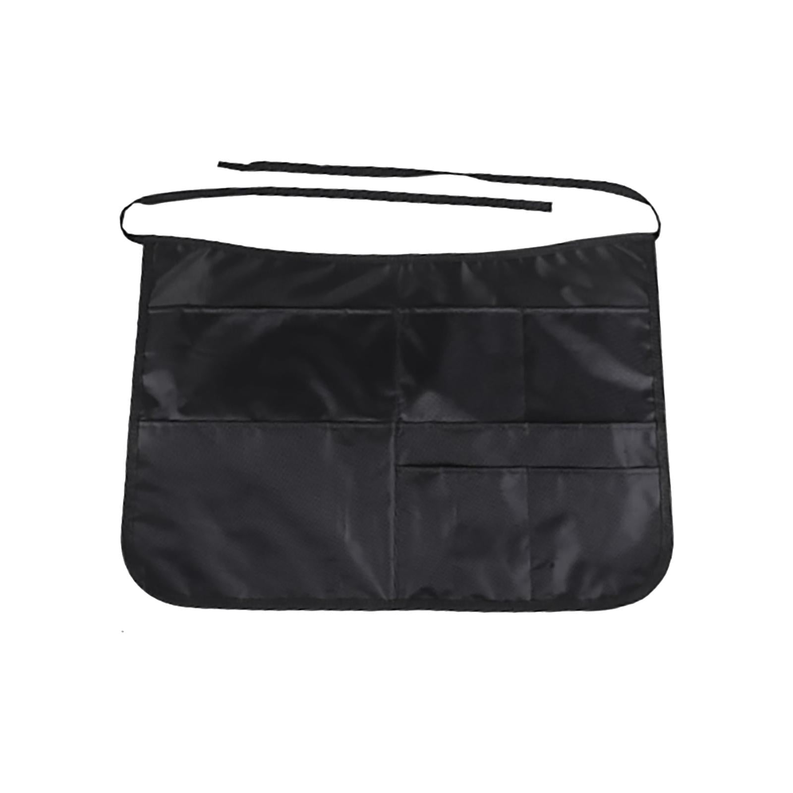 Magideal - Delantal Corto De Cintura Delantal De Peluquero Con Múltiples Bolsillos Para Hombres Y Mujeres Delantal De Limpieza Profesional Medio Delantal De Herr