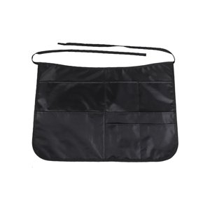 Magideal - Delantal Corto De Cintura Delantal De Peluquero Con Múltiples Bolsillos Para Hombres Y Mujeres Delantal De Limpieza Profesional Medio Delantal De Herr