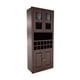 thumbnail image 2 of Vitrina Bar Berlin Madera Vidrio 4 puertas color Chocolate, 2 of 5