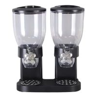 Magideal - Dispensador De Cereales De Cocina De , Dispensador De Alimentos Secos De Barril De Alimentos, Para Despensa De Nueces De Dulces De Desayuno , Negro