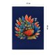 thumbnail image 3 of Tarjeta de felicitación ETApopupcard Pavo real 3D Floral A55, 3 of 6