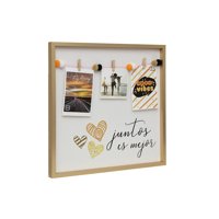 Vgo - Marco C/ Frases Y Pinza Dorado 40X40 Cm