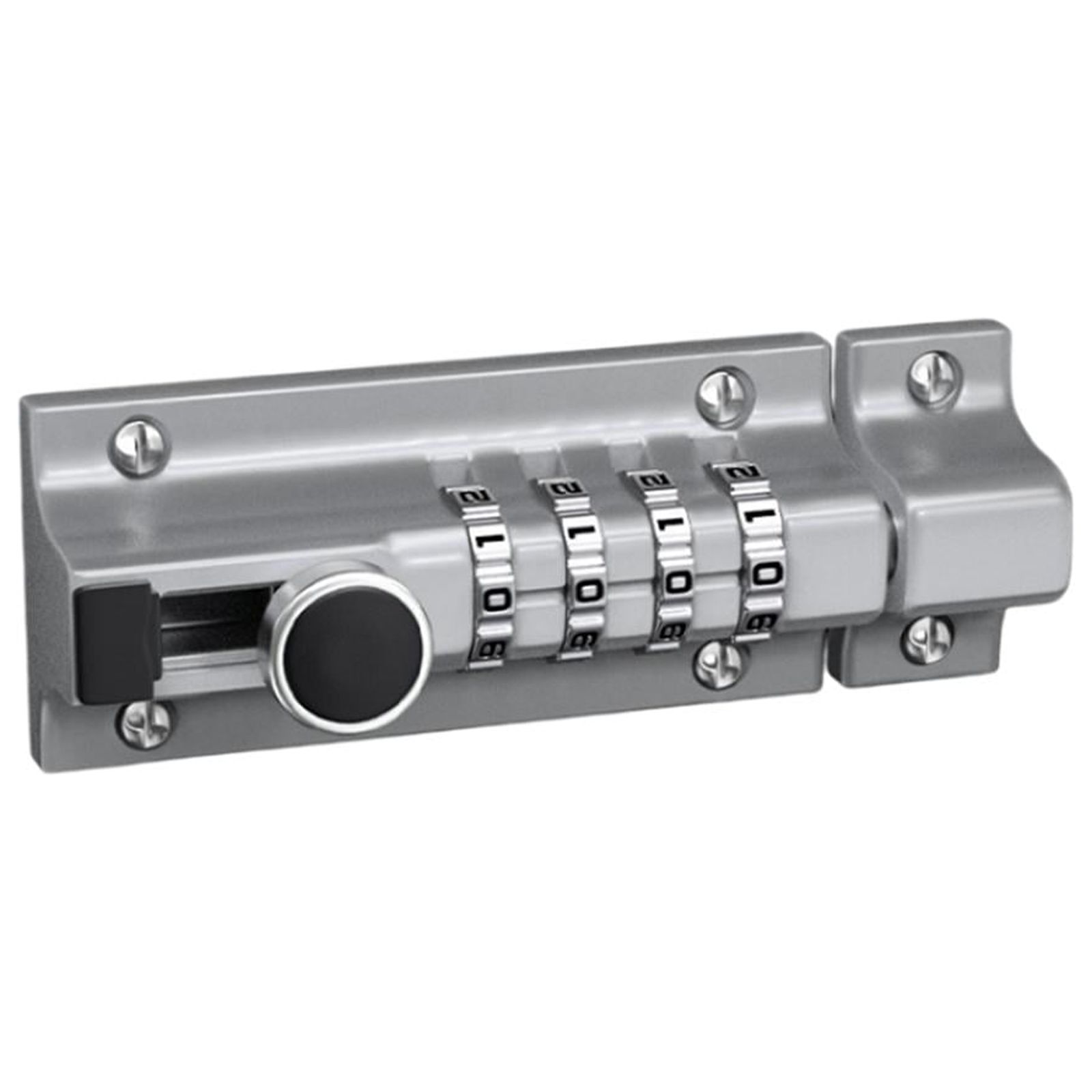 Bothyi - Perno De Bloqueo De Combinación Cerradura De Contraseña Mecánica Pestillo De Perno Deslizante Plata