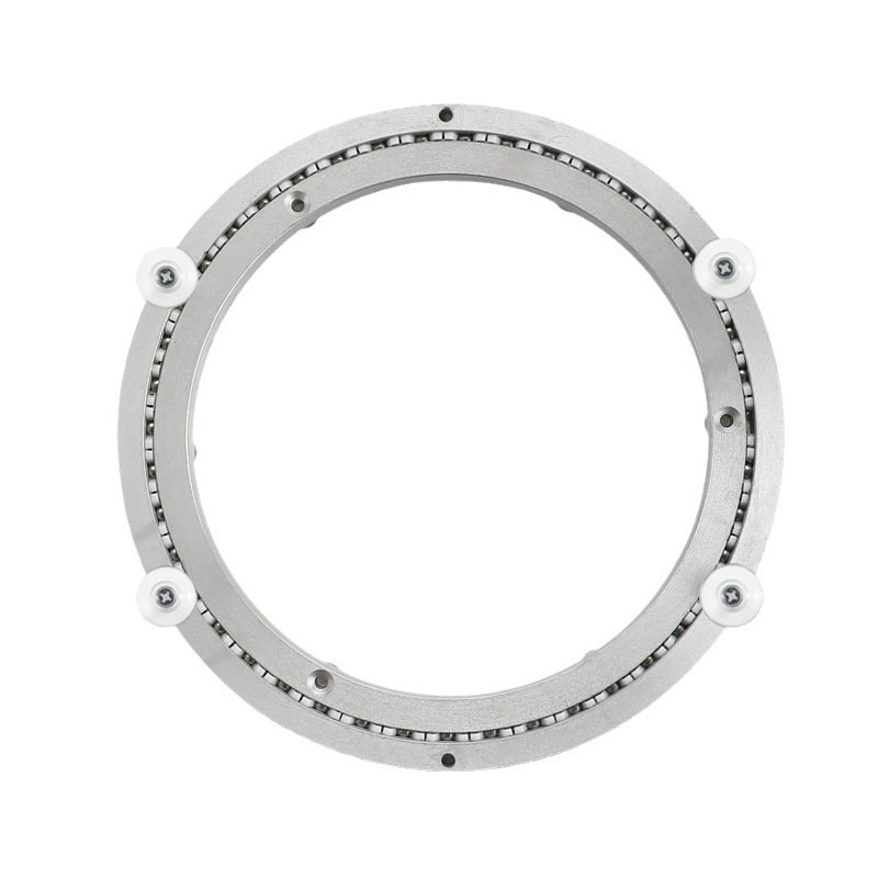 Xusx111 - 9.8 Pulgadas Mute Lazy Susan Bearing Base -77-130 Libras Capacidad Aluminio Heavy Duty Lazy Susan Turntable Mecanism Kit Para Una Rotación Suave, Hardware Universal Para Muebles De Bricolaje