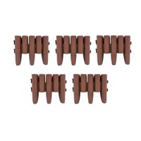 Ioensy - Borde De Borde De Jardín De 5 Piezas Para Paisajismo De Borde De Césped De Flores De Patio