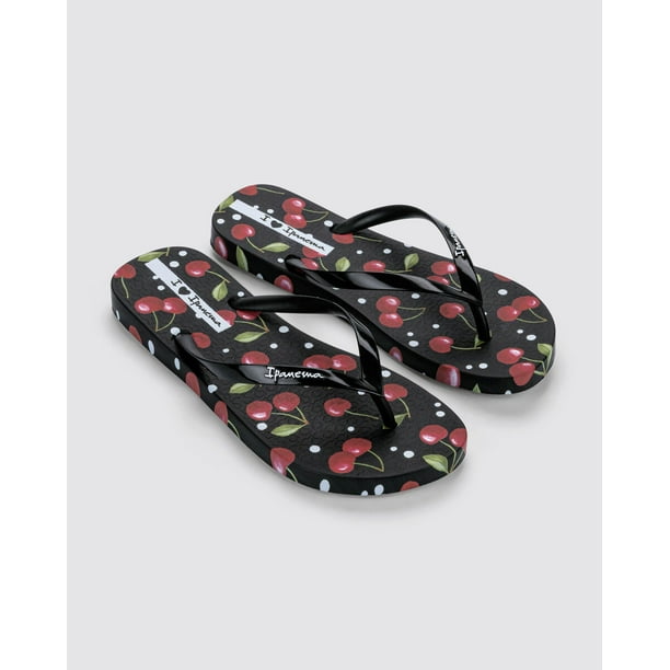 Sandalia Mujer Negro/RojoTrendy Print Ipanema