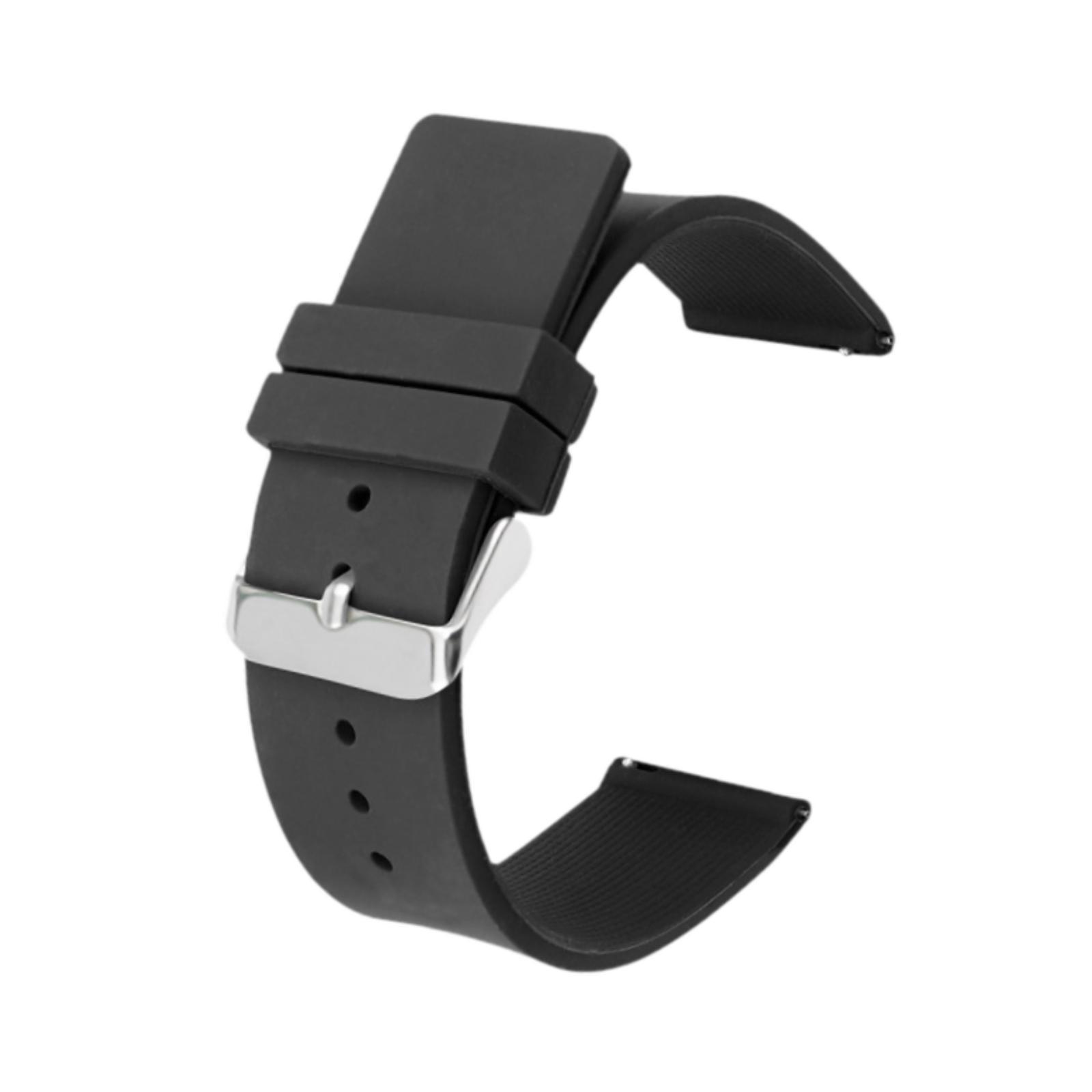 Magideal - Correa De Silicona Para Reloj Inteligente, Repuesto Premium De 22 Mm Para Mujer Negro