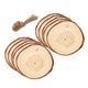 thumbnail image 2 of 10 Piezas De Piezas De Madera Redonda Rebanadas Chuchería Taza De Madera Estera Decoración De La Pared Con Cuerda, 2 of 5