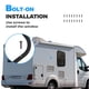 thumbnail image 4 of Ventana universal para autocaravanas HECASA, 35,56 cm de ancho x 55,88 cm de alto, cristal tintado, 4 of 9