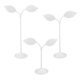 thumbnail image 1 of 3x Iron T Bar Earring Necklace Jewelry Display Stand Rack White-Leave, 1 of 5