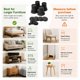 thumbnail image 5 of Elevadores de Cama BTSD-home 15 cm (4 unidades), 5 of 9