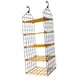 thumbnail image 2 of Organizador colgante para armario, estante colgante, cesta de almacenamiento portátil de 5 niveles plegable para calcetines, armario, bolsos, suéteres Azul amarillo, 2 of 5