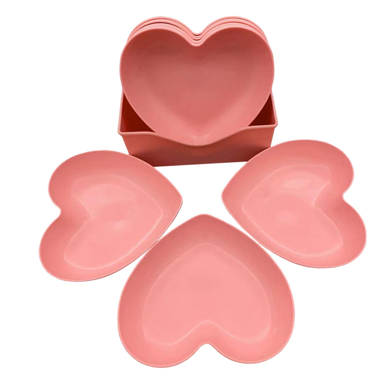 Bothyi - Platos Para Servir Frutas, Plato Decorativo En Forma De Corazón Para Galletas De Frutas, Fiesta, Color Rosa