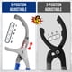 thumbnail image 3 of Juego de llaves para filtro de aceite WORKPRO de 9 cm y 12 cm, ajustables, 2 piezas, 3 of 7