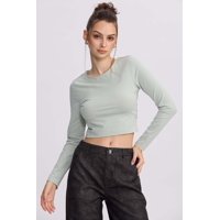 Fashionspark - Polera Mujer Sin Espalda Verde Agua