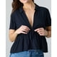 thumbnail image 3 of Blusa Mujer Escote V Crep Negro Polemic, 3 of 3