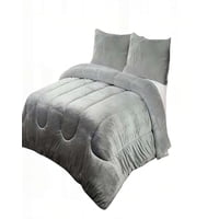 Genérico - Plumon Chiporro De Invierno Premium King Color Gris