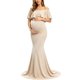 thumbnail image 1 of Vestido Glampunch de hombros descubiertos para maternidad y sesión de fotos, 1 of 5