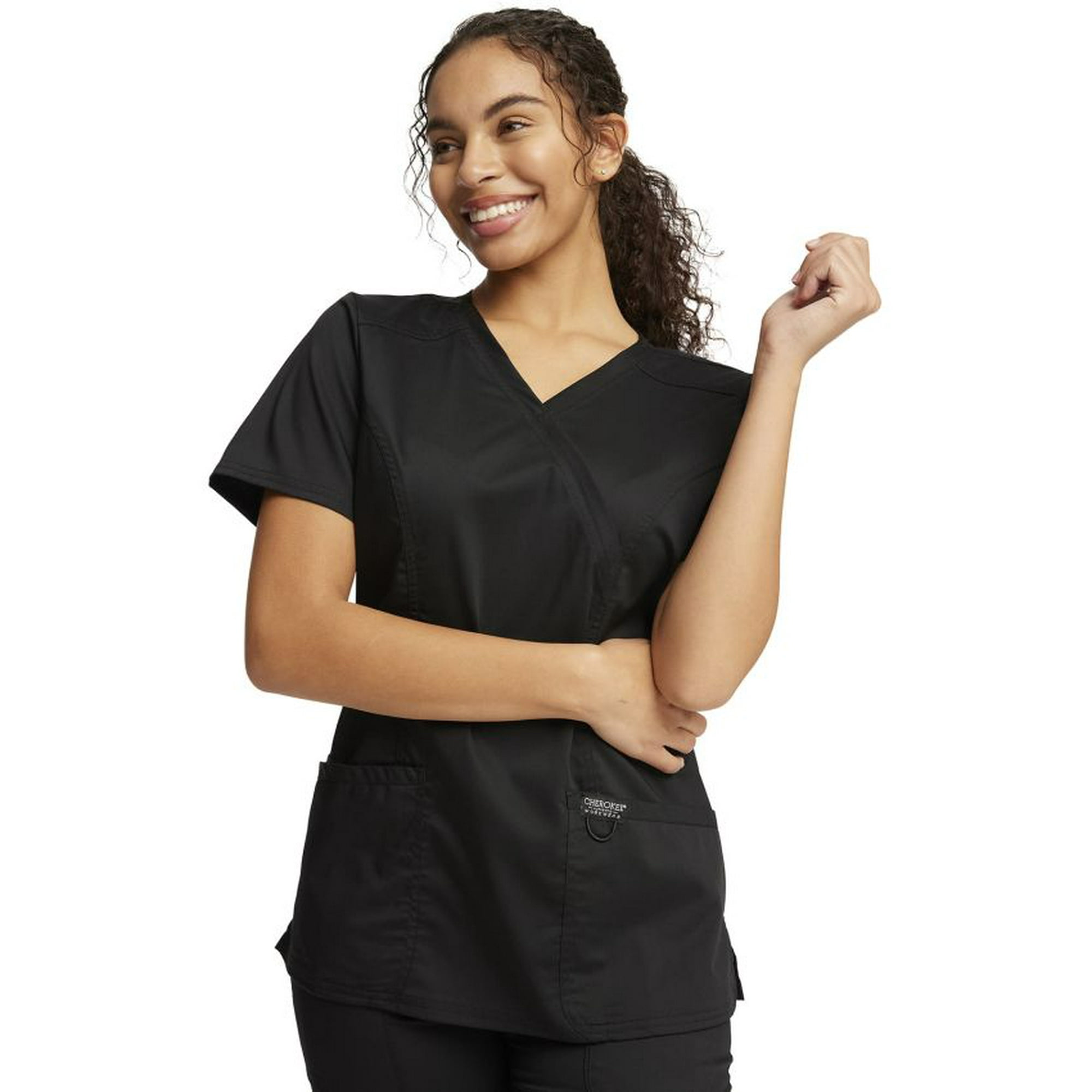 Cherokee - Top Clinico Revolution Mujer Negro M