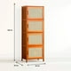 thumbnail image 4 of Vitrina EcoLuxe de Bambú y Ratán Sintético 4 Niveles, 4 of 7