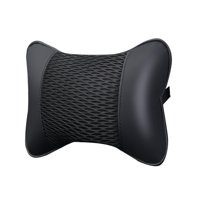 Magideal - Almohada Para Reposacabezas De Coche Almohada Para El Cuello Del Coche Accesorios Automotrices Conducción Fácil Instalación Soporte Para Reposacabezas Negro